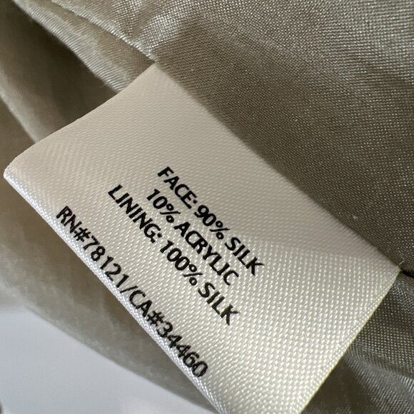 Eileen Fisher Women's Jacket PM Silk Blend Lined 3/4 Sleeve Textured Minimalist - Picture 6 of 10